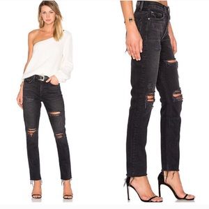 Grlfrnd Highrise Karolina skinny jean distressed